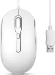 Perixx PERIMICE-222UW optiline hiir, vaikne, 4 nuppu, 1200/1600/2000 DPI, USB-A, valge
