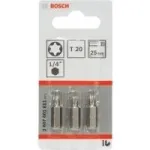 Kruvikeeraja otsak Bosch Extra Hard T20 3 tk