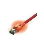 EasyLan DualBoot LED paigalduskaabel RJ45 S/FTP Cat.6A (klass EA) - saCon pistikuga - LSOH - punane - 10 m