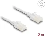 V&otilde;rgukaabel DeLOCK RJ45 Cat.6A pistik pistikusse 2 m valge