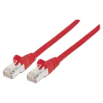 Intellinet v&otilde;rguparanduskaabel, Cat6, 0,5 m, punane, vask, S/FTP, LSOH / LSZH, PVC, RJ45, kullatud kontaktid, t&otilde;mbevabastusega, saapaga, eluaegne garantii