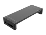 Monitorialus EQUIP Ergonomic Monitor Stand with USB (USB-A x4, USB-C x1), eraldiseisev, 25 kg, must