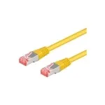 Wentronic Goobay CAT 6a paigakaabel, S/FTP (PiMF), kollane, 5 m &ndash; LSZH halogeenivaba, vask (93814)