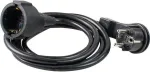 Pikendusjuhe AS Schwabe 50212, PVC, 2 m, must