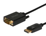 SAVIO DisplayPort-VGA (D-Sub) kaabel 1,8 m, must