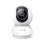 TP-Link Tapo C250 p&ouml;&ouml;ratav ja kallutatav tehisintellektiga kodu turvalisuse Wi-Fi-kaamera, 4K 8 MP (3840 x 2160), valge