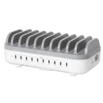 Manhattan 10-pordiline USB-C laadimisjaam, USB-C v&auml;ljund: 10x 20 W, max 200 W, vahelduvvoolutoide (sh USA/EL/&Uuml;hendkuningriigi adapterid)