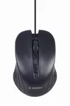 Juhtmega t&auml;issuuruses klaviatuur Gembird KBS-UM-04 USB QWERTY US English hiirega, must, 1,5 m kaabel