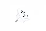 Verbatim 49541 toitepistiku adapter Universaalne T&uuml;&uuml;p E/F h&uuml;briid Valge