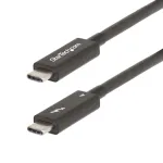 StarTech.com 6ft (2m) Active Thunderbolt 4 kaabel, 40Gbps, 100W Power Delivery, 4K/8K Video, Intel-Certified Thunderbolt kaabel - &Uuml;hilduv w/ USB4/Thunderbolt 4/ USB 3.2/ USB USB-C/DisplayPort/Thunderbolt 3
