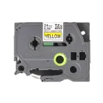 Brother TZE-SL651 sildilint, must kuldsel taustal