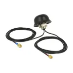 NAVILOCK Multiband GPS GSM UMTS LTE SMA 2-5 dBi Antenna 2x2m RG-174 Omnidirectional Roof Mount Outdoor