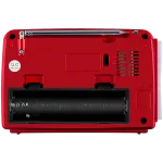 SVEN SRP-150 Kaasaskantav k&otilde;lar, punane (3W, Bluetooth, FM/AM/SW, USB, microSD, taskulamp, aku)