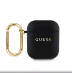 Guess Apple AirPods 1/2 PU Grained Classic Logo Case Black