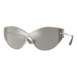 VERSACE VE2239-12526G Naiste p&auml;ikeseprillid, kuldne raam, hall peegell&auml;&auml;ts, 147 mm