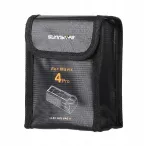 SUNNYLIFE Tulekindel Aku Hoiukott DJI Mavic 4 Pro jaoks, Mahutab 2 Akut, Must
