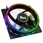 Cryorig Crona S CR-XRS1 PWM ventilaator, ARGB, 120 mm, must