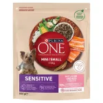 Purina One Mini/Small Sensitive kuivtoit koertele l&otilde;he ja riisiga, 800 g