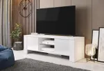 Cama TV-alus WEST 42/130/42 valge/valge l&auml;ikiv