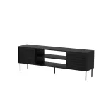 TV-kapp cama meble CORTINA EF 180&times;40&times;60 cm, must, puitlaastplaadist pealispind, must raam