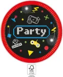 PROCOS Gaming Party pabertaldrikud 23cm 8-pakk (93769)