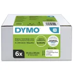 DYMO LabelWriter saatelehtede ja nimesiltide etiketid, 54 x 101 mm, valge, p&uuml;siv liim, 220 etiketti rullis