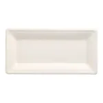 PAPSTAR pure suhkruroost valmistatud taldrik, ristk&uuml;likukujuline, 130 x 260 mm, 50 tk, kompostitav, mikrolaineahjus kasutatav 89746