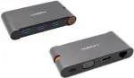 EXSYS EX-1220HM USB 3.2 Gen 1 metallist jaotur 7 in 1 s&uuml;learvutitele, MateBook ja MacBook