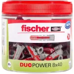 fischer DUOPOWER 8x40 universaalsete needide komplekt korduvsuletavas karbis (80 tk)