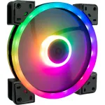 Inter-Tech 88885539 Argus RS-141 RGB korpuse ventilaator, 140x140x25 mm, 1200 p/min, must
