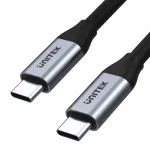 USB-C&ndash;USB-C andme- ja laadimiskaabel Unitek C14082ABK 1 m, USB 3.2 Gen 2 (10 Gbit/s), 100 W PD, must
