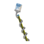 Goobay Slim Cat6a U/FTP patchkaabel RJ45, 1 m, hall