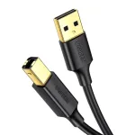 Ugreen US135 USB 2.0 A-B printerikaabel, kullatud, 1 m, must