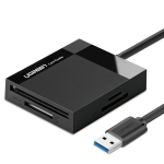 Ugreen CR125 USB 3.0 kaardilugeja, SD / microSD / CF / MS, must