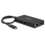 StarTech.com USB-C mitme pordiga adapter - USB-C reisi dokkimisjaam 4K HDMI-ga - 60W toiteedastus, GbE, 2-pordiline USB-A 3.0 jaotur - kaasaskantav mini USB-C dokk s&uuml;learvutile