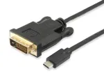 Equip USB USB-C to DVI-D Dual Link kaabel, isane&ndash;isane, 1,8 m