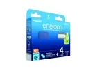 Laetavad akud PANASONIC ENELOOP AAA 800 mAh 4 tk + karp (BK-4MCDE/4CP+CASE)