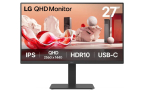 LG 27BA65QB-B.AEU arvutikuvar 68,6 cm (27 tolli) 2560 x 1440 pikslit Wide Quad HD LED Must