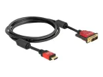 HDMI - DVI-kaabel DeLOCK 84342 1,8 m isane / isane