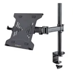 StarTech.com A-LAPTOP-DESK-MOUNT monitori ja s&uuml;learvuti lauahoidik, kuvaritele kuni 34 tolli (8 kg / 17,6 lb) ja s&uuml;learvutitele (4,5 kg / 9,9 lb), liigendk&auml;ega VESA s&uuml;learvuti alus, kinnitus klambriga
