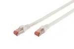 DIGITUS paigalduskaabel - CAT6 - S/FTP - takerdumisvastane - Cu - 0,5 m - valge