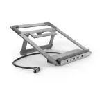 Hama Connect2Office Stand USB-C dokkimisjaam s&uuml;learvutialusega, 12 porti, 100 W