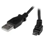StarTech.com 1 m Micro-USB kaabel &ndash; USB-A kuni &uuml;lesnurga all Micro-B, 1 m, USB A, Micro-USB B, USB 2.0, isane/isane, must