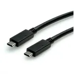 USB-kaabel ROLINE 11.02.9056 0.5m USB 3.2 Gen 2 10 Gbit/s USB C Must