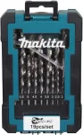 Puuriterade komplekt Makita D-78352 HSS-GS, 19-osaline kiirl&otilde;iketerasest keerdpuurid