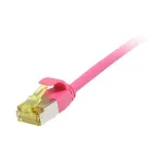 patch-kaabel RJ45, CAT6A 500Mhz, 3m, magenta, U/FTP, &otilde;huke &uuml;mmargune d=3,8mm, TPE/LSZH(Superflex), AWG32, Cat.7 toorkaabliga, Synergy 21 (S217386V3)