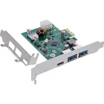 InLine 76661M liidesekaardid/adapter Sisemine USB 3.2 Gen 1 (3.1 Gen 1), USB USB-C