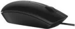 Dell MS116 - Hiir - optiline - 2 nuppu - juhtmega - USB - Must - jaem&uuml;&uuml;k - Chromebook 11 3180, 13 3380, Latitude 34XX, 5285 2-in-1, Precision 35XX, 55XX, 75XX, 77XX jaoks