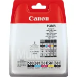 Kassetid Canon PGI-580 PGBK/CLI-581 CMYBK eri v&auml;rvi must ts&uuml;aan magenta