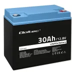 Laetav LiFePO4 aku QOLTEC 12.8V 30Ah 384Wh koos BMS-iga